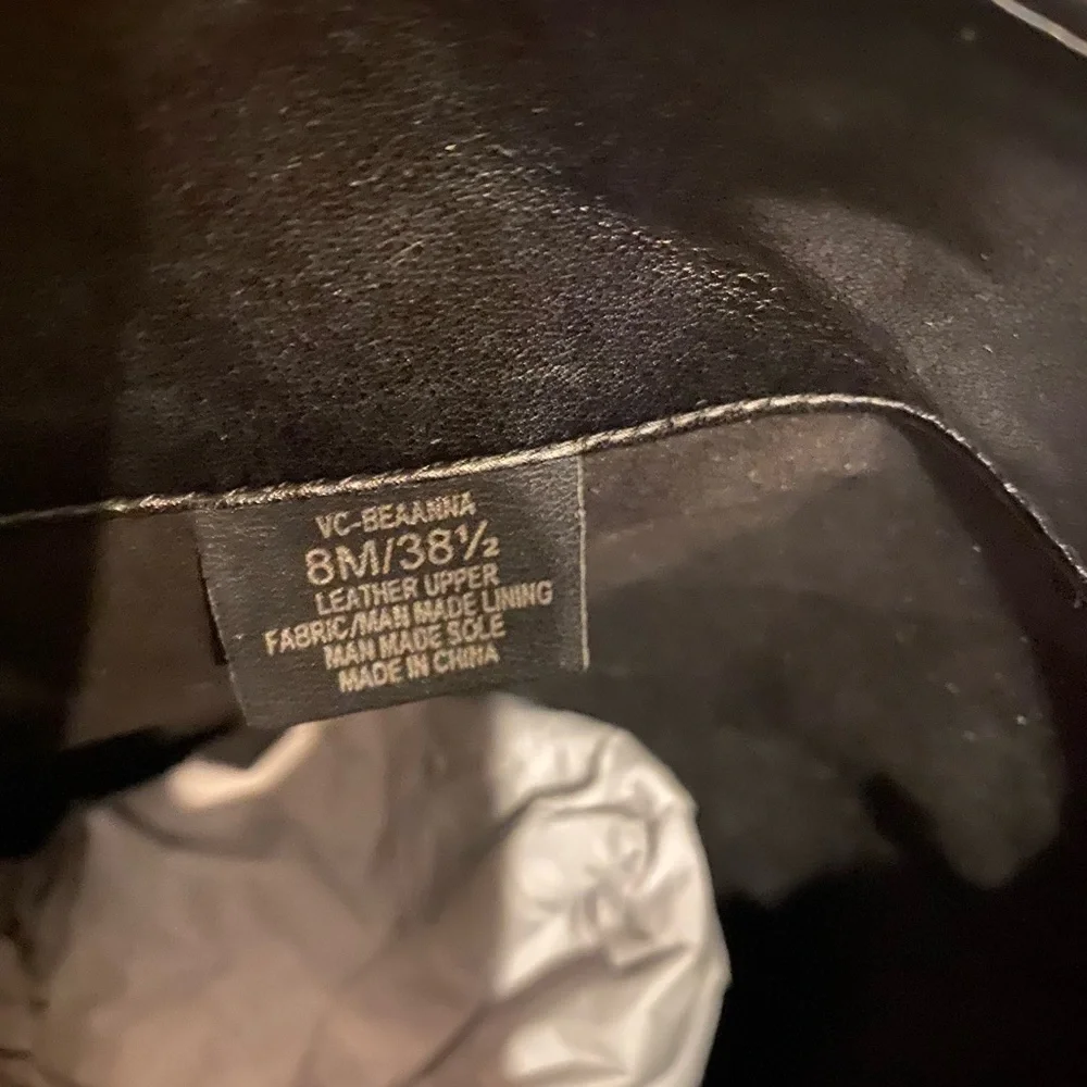 Vince Camuto boots never worn.  Size 8.  Black - Picture 3 of 8